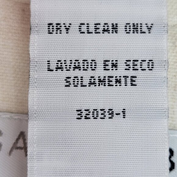 Linen Blend Open Front Collared Cream Blazer Size 20W - Picture 5 of 5